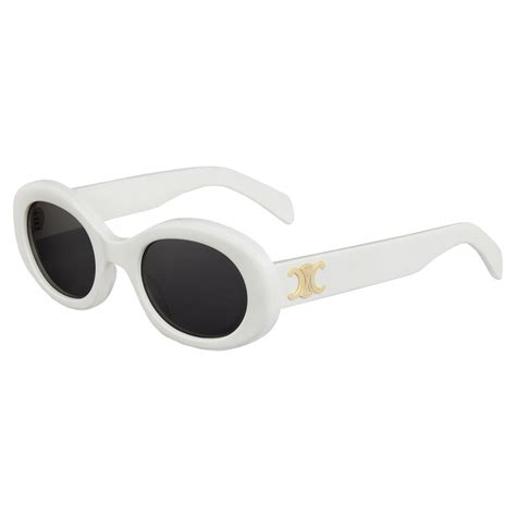 celine white triomphe sunglasses|Celine usa.